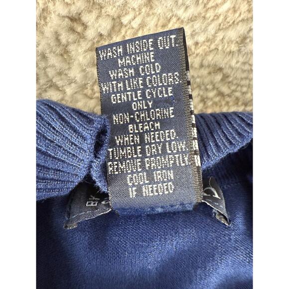 By Artisan Size L Fit Flared Knee Length Dress Navy Sleeveless Striped Casual - Picture 6 of 7